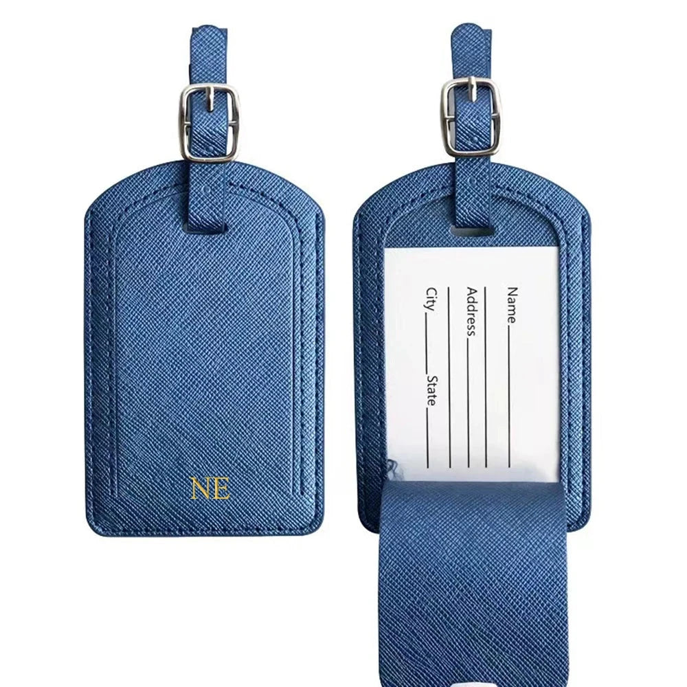 Étiquette Bagage Personnalisée Cœur & Voyage Paisible