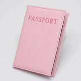 etui protège passeport rose