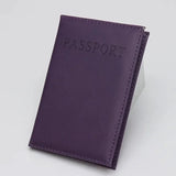 etui protège passeport violet