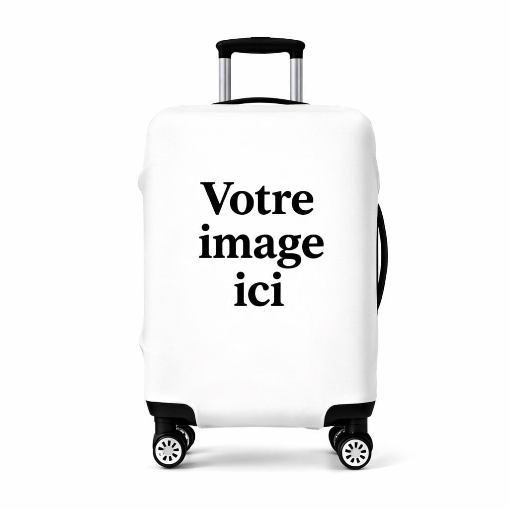 Naispanda Housse Valise Personnalisée – Protection Bagage Avec Photo & Texte Élastique