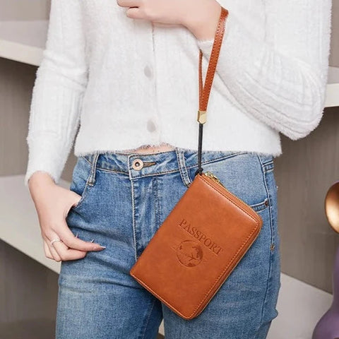 portefeuille pochette passeport de voyage