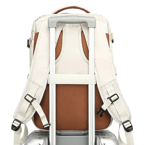 Sac à Dos Cabine 24L 40x30x20 Cm - Compatible Ryanair Et Compagnies - Avec Compartiment PC 15 Pouces Et Sac Humide - Gris