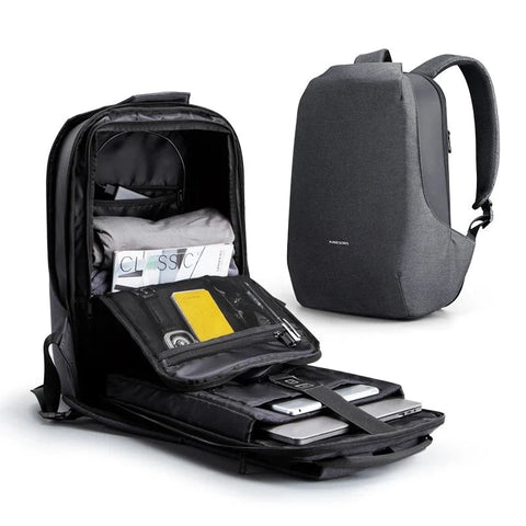 sac à dos fermeture dorsale antivol ordinateur 15 pouces