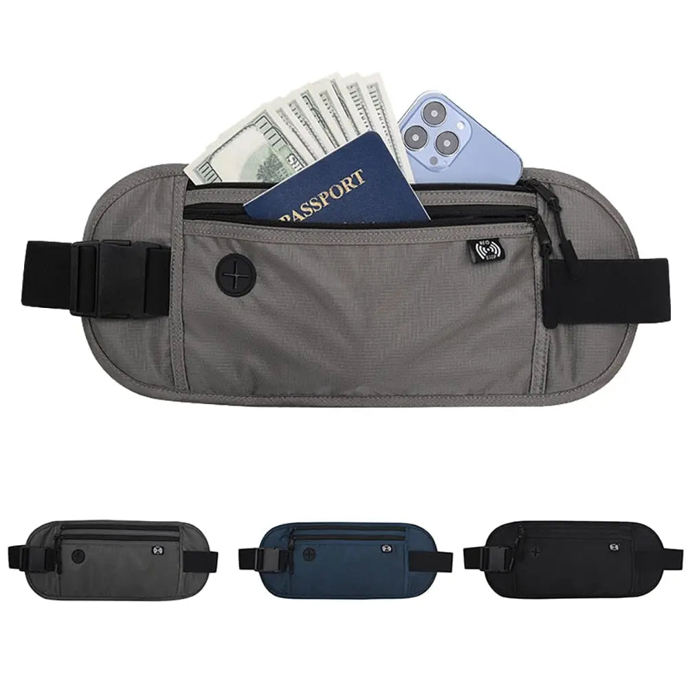 Sac Banane En Cuir Souple Noir Unisexe - Pour Voyages, Festivals, Sécuritaire Et Pratique