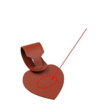 étiquette bagage personnalisée coeur marron