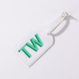 étiquettes bagage personnalisées initiales