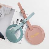 étiquette bagage personnalisée ronde