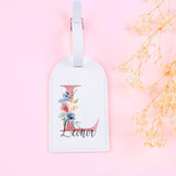 Étiquette Bagage Personnalisé Femme Prénom Initiale