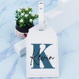 Étiquette de Bagage Personnalisé Homme Prénom Initiale