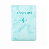 étui passeport marbre avion