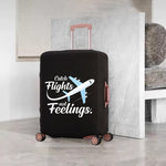 housse protection valise avion catch flights not feelings