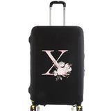 housse de valise pink flower letter x