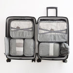 organisateur de valise gris set de 7 dream travel