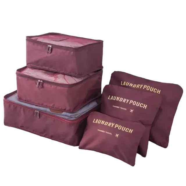 Set de 6 Organisateurs de Valise – Rangement de Voyage Pratique et Élégant - The Good Place Maroc Set de 6 Organisateurs de Valise – Rangement de Voyage Pratique et Élégant - The Good Place Maroc