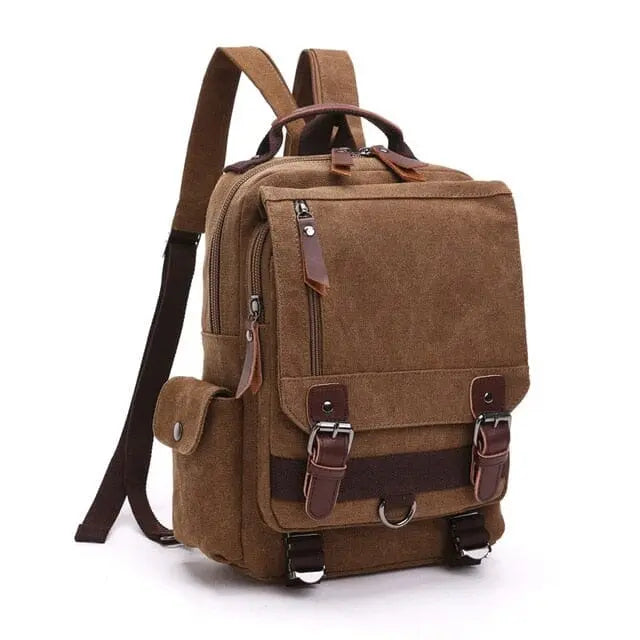 Sac à Main Vintage En Laine Et Cuir – Marron – Fait Main En Inde – Tote Bag