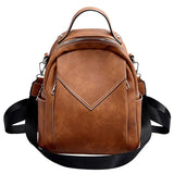 petit sac a dos femme marron vintage