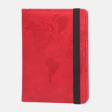 portefeuille passeport voyage carte du monde anti rfid