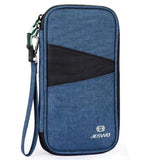 portefeuille voyage familial bleu marine