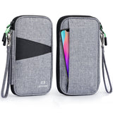 portefeuille voyage familial gris