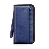 portefeuille de voyage organisateur bleu