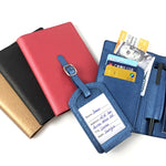 portefeuille de voyage etiquette valise personnalisé ensemble