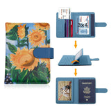 portefeuille voyage femme tournesols