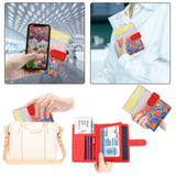 portefeuille voyage femme passeport tulipes