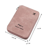 portefeuille étui voyage passeport multifonctionnel rfid avion