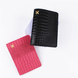 etuis passeport petit avion style crocodile