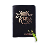 pochette passeport personnalisé couple queen king