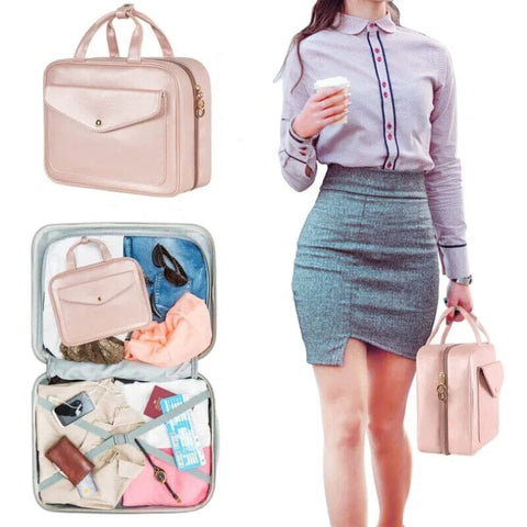 sac à cosmétique de voyage femme rose