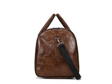 sac voyage vintage cuir marron