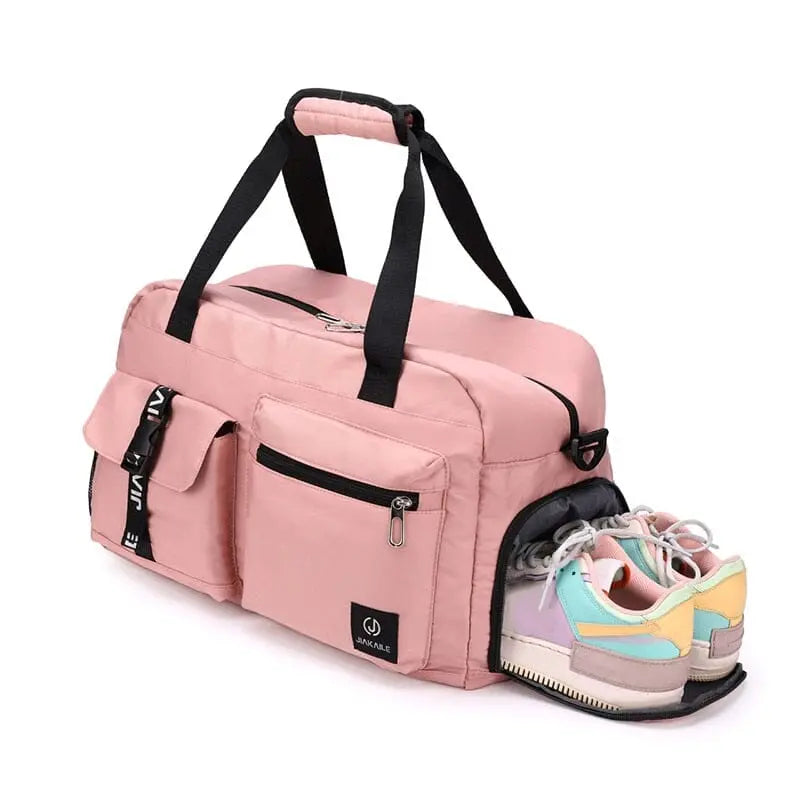 Sac De Voyage Wandf Pliable - Rose Léger - Grande Capacité 60-100L