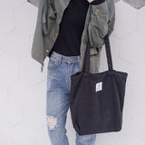 sac voyage pour femme tote bag velours côtelé