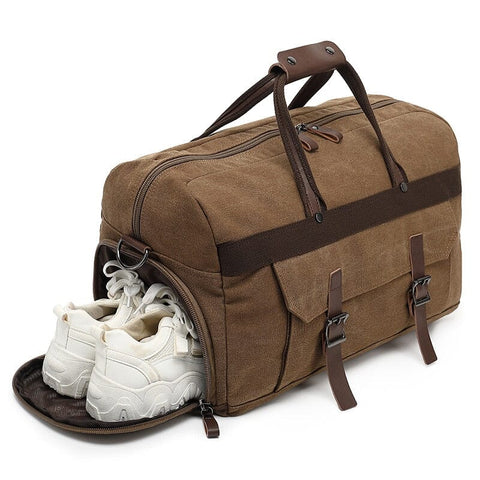 sac week end voyage vintage travel duffle bag 40l
