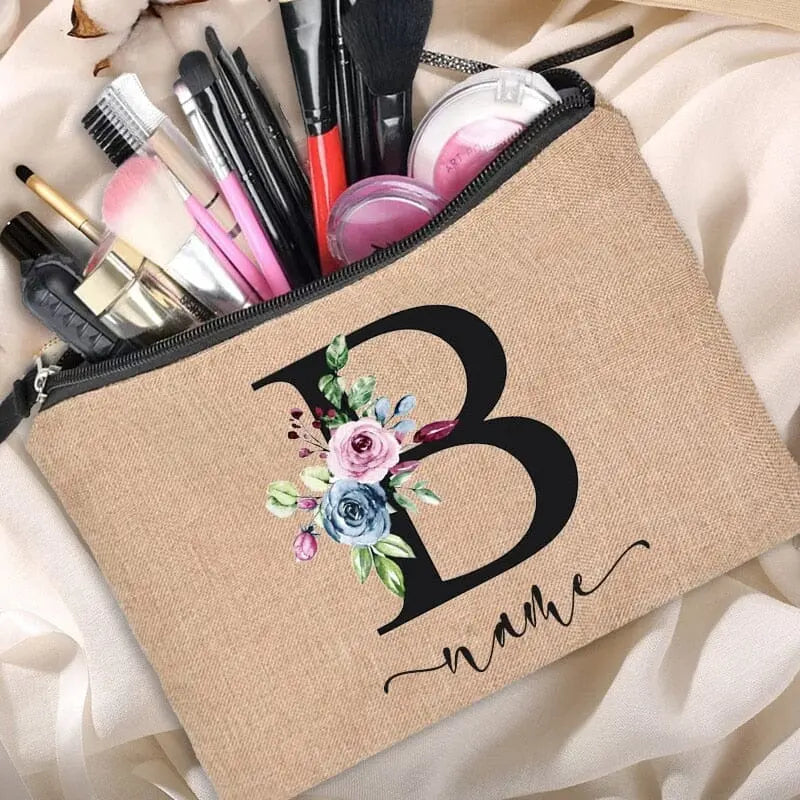 Trousse Toilette Femme Fleurie, Trousse de Maquillage Fleurie Trousse a Trousse Toilette Femme Fleurie, Trousse de Maquillage Fleurie Trousse a