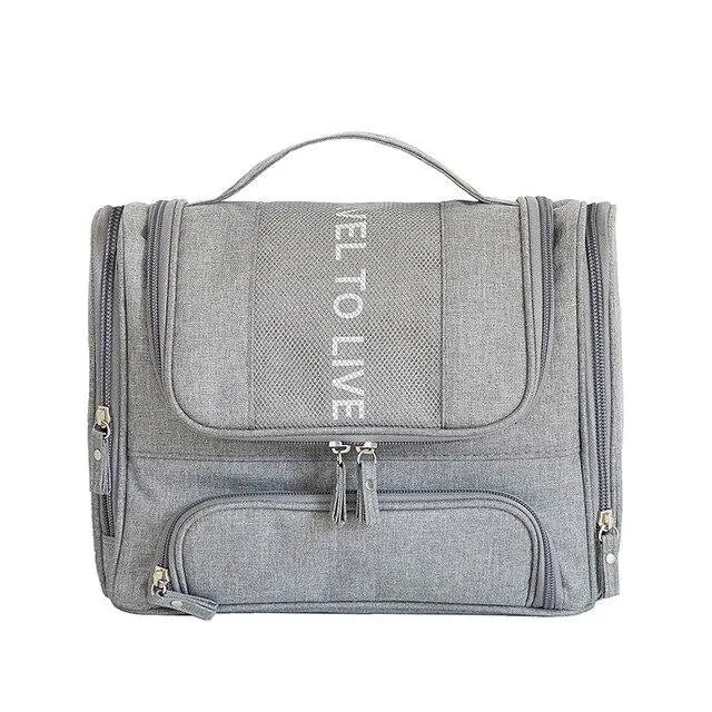 Trousse De Toilette De Voyage - 15 Compartiments, Imperméable REPT - 24x24x11 Cm - Pour Hommes Et Femmes, Voyage, Camping