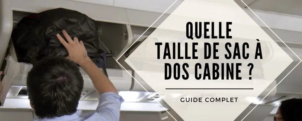 sac a dos avion taille