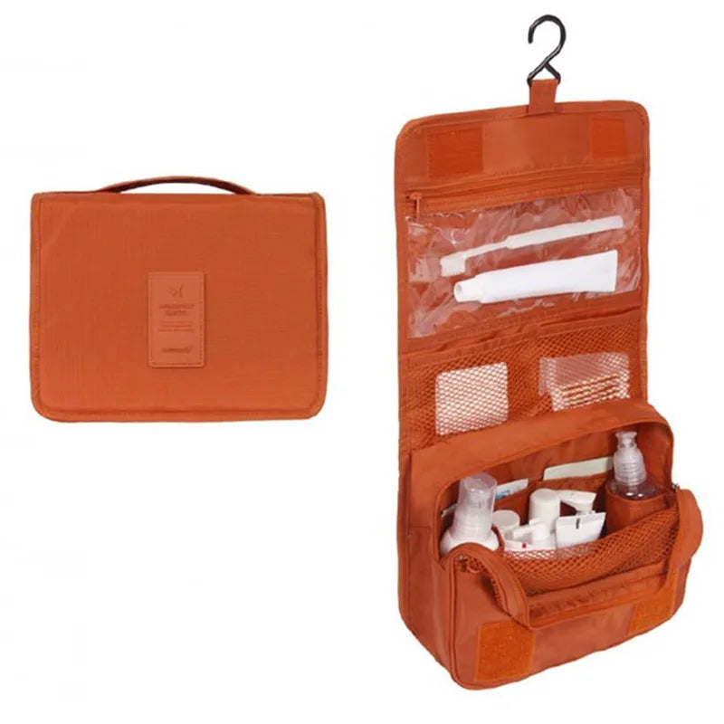 trousse de toilette a suspendre pour voyage de femme