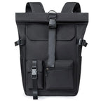 Sac a Dos Urbain a Fermeture Roulee noir