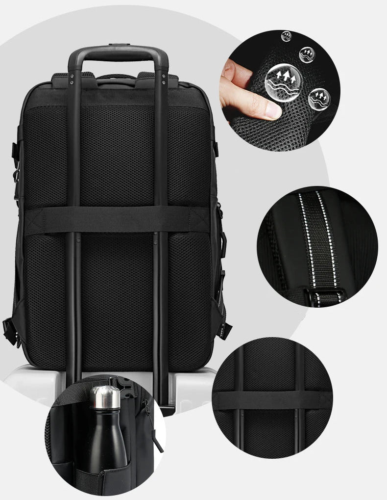 sac a dos aspiration sous vide avion