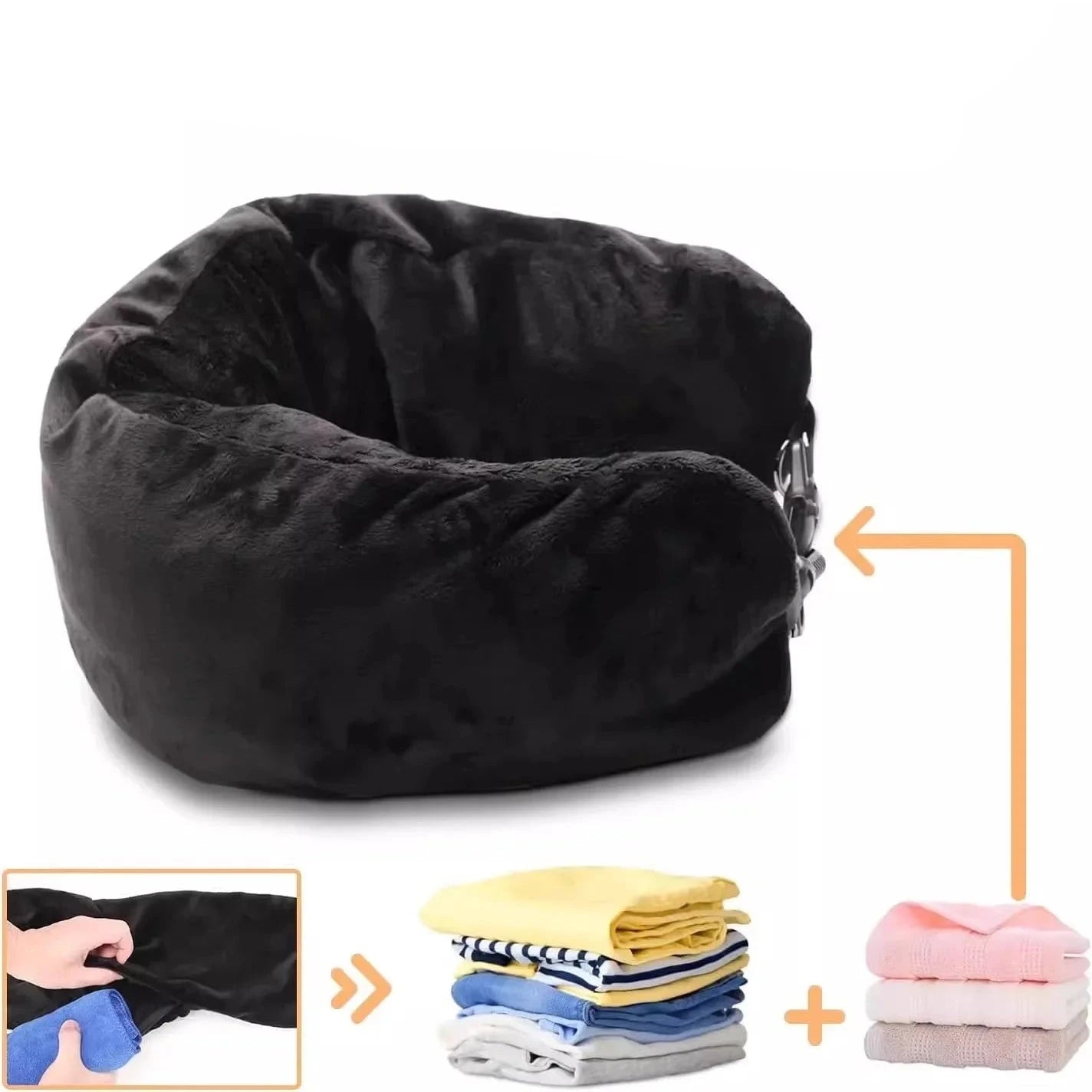 Coussin de Voyage à Remplir vetement