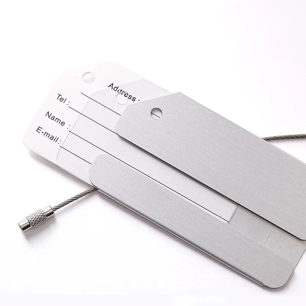 Étiquette Bagages Aluminium