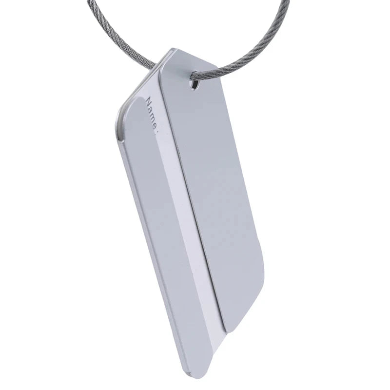 Étiquettes Bagages Aluminium