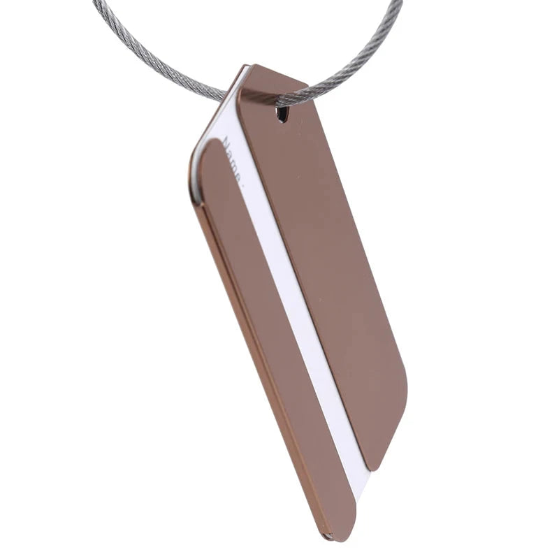 Étiquette de Bagage Aluminium