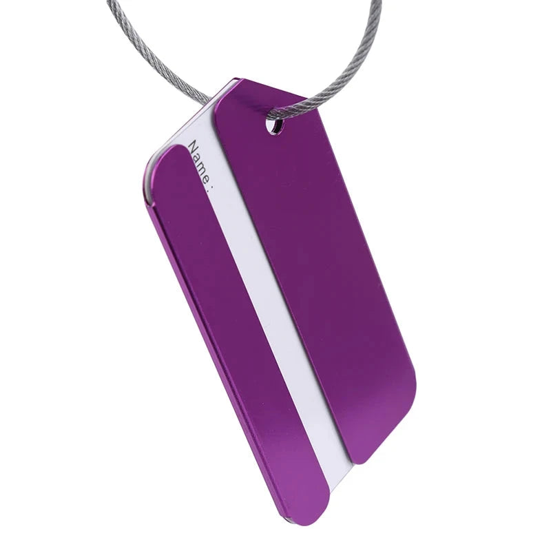 Étiquette a Bagage Aluminium