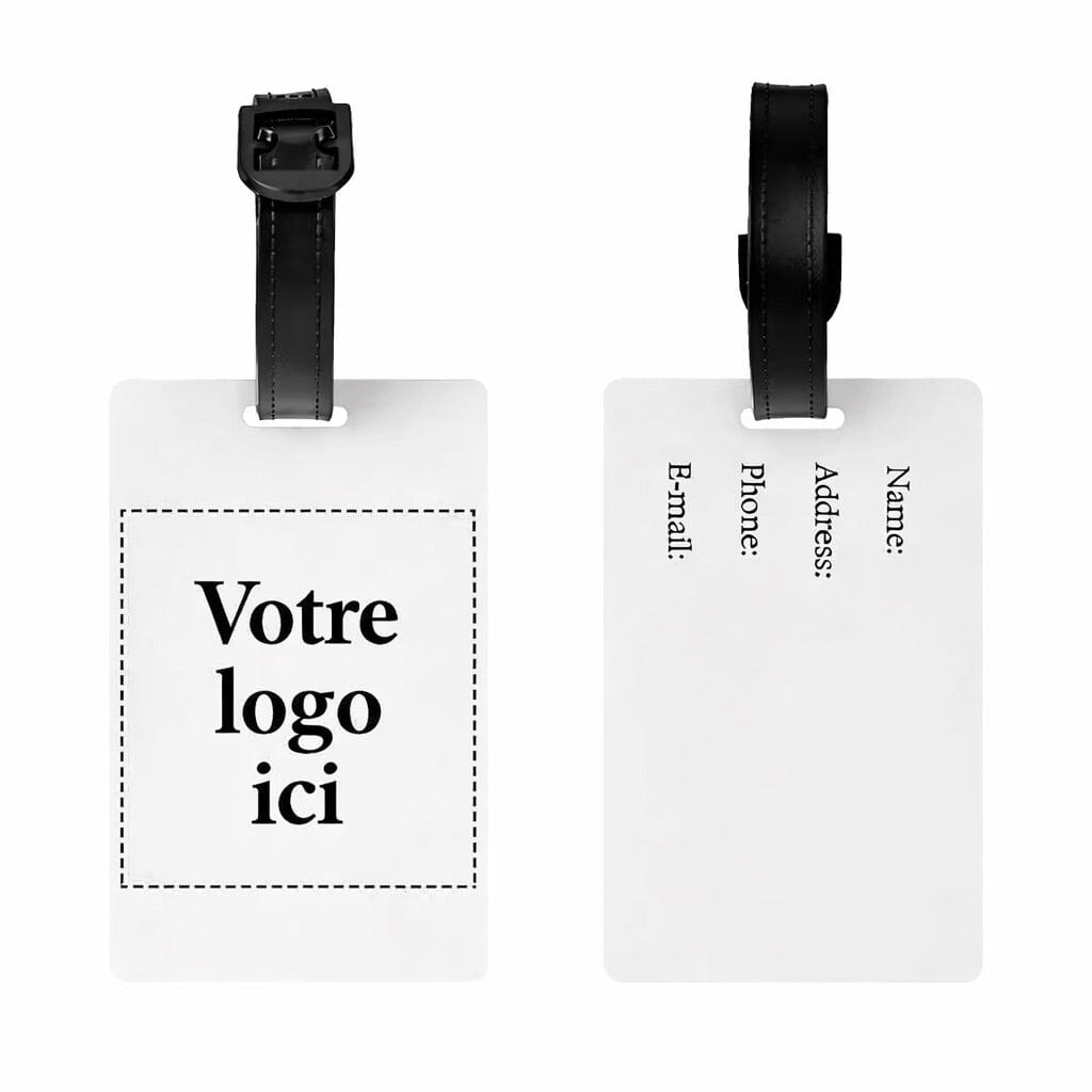etiquette bagage logo personnalisé