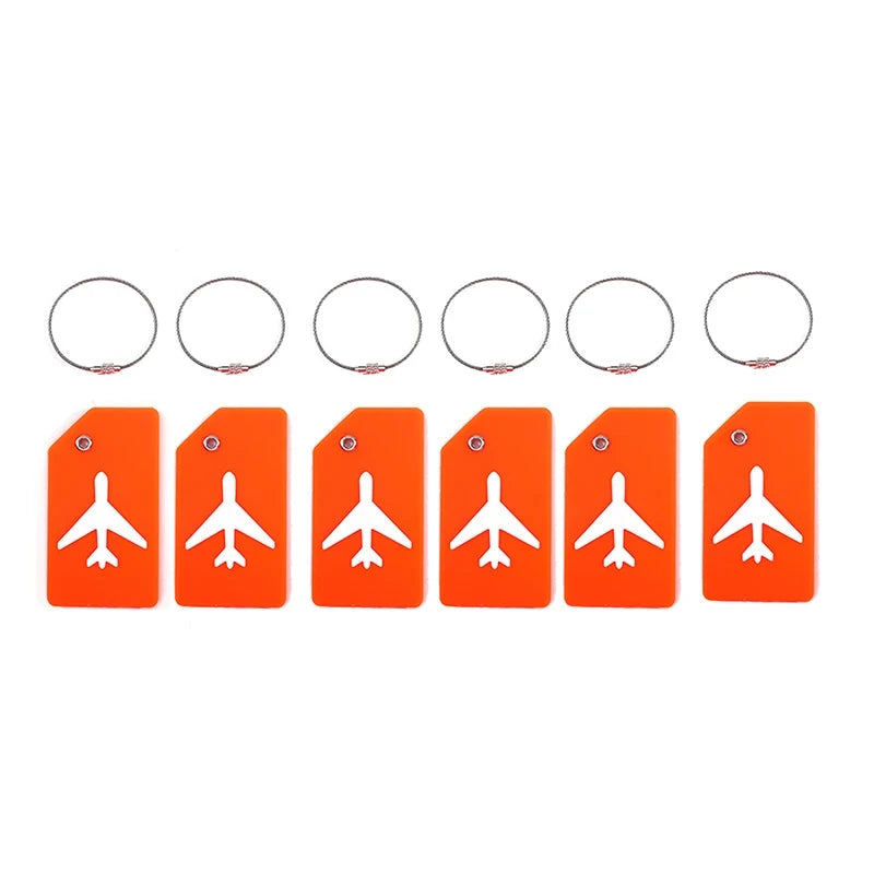 Étiquettes a Bagages Avion Lot de 6