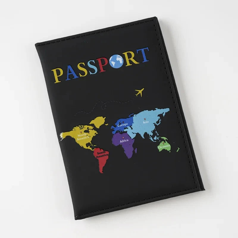 Étui pour Passeport Carte du Monde