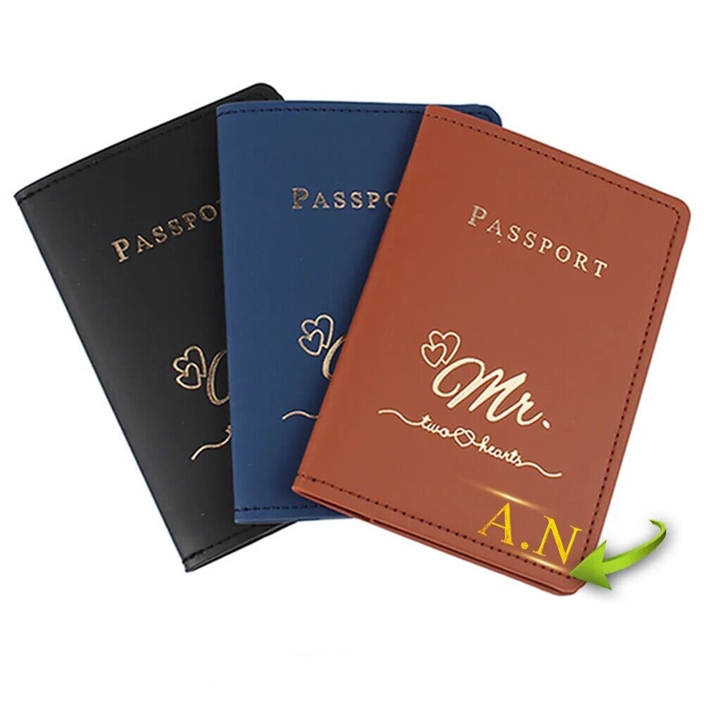 etui passeport personnalisé couple mr and mrs